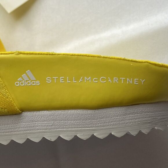 NWOB Adidas x Stella McCartney Vivid Yellow Stella-Lette Slide Sandals Size 8 - Picture 11 of 16